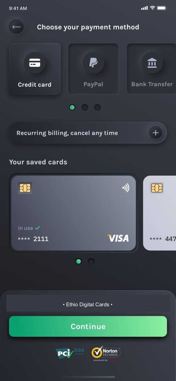 Pyypl Virtual Card App Screenshot